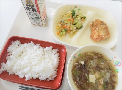 8月25日の給食の写真
