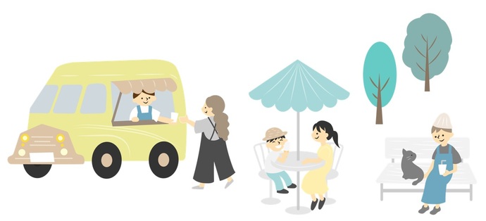 公園利活用イメージイラスト