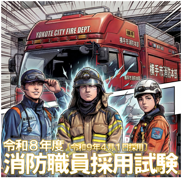 消防職員採用試験イメージイラスト