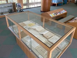 写真:たいまつ記念室資料展示