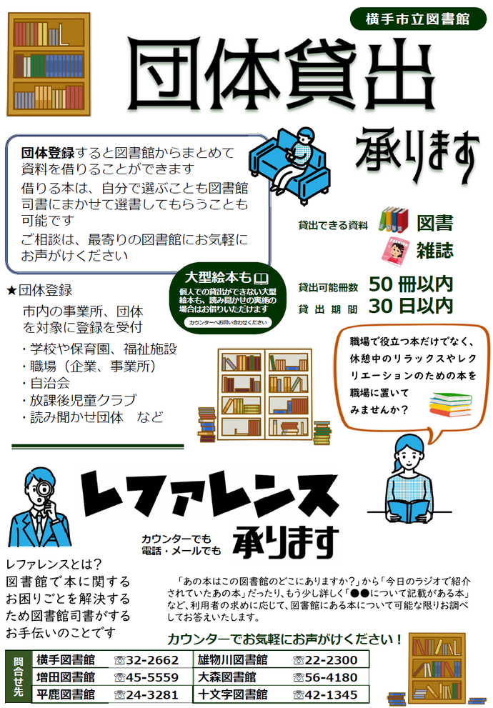 団体貸出、レファレンス
